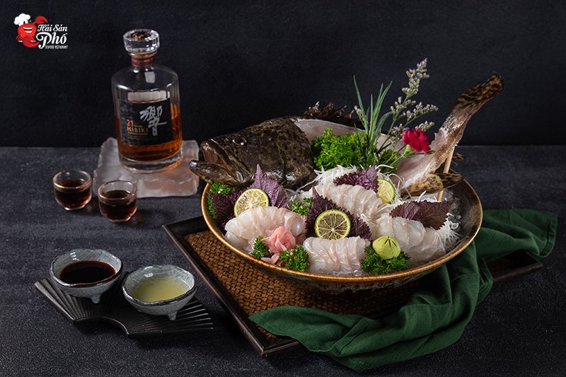 Sashimi cá song ngọt thơm lôi cuốn